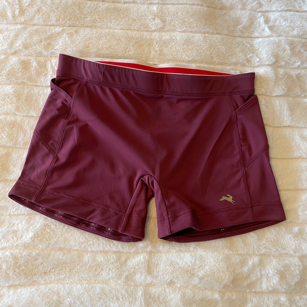 Tracksmith Maroon Bell Lap Athletic Shorts, Size M